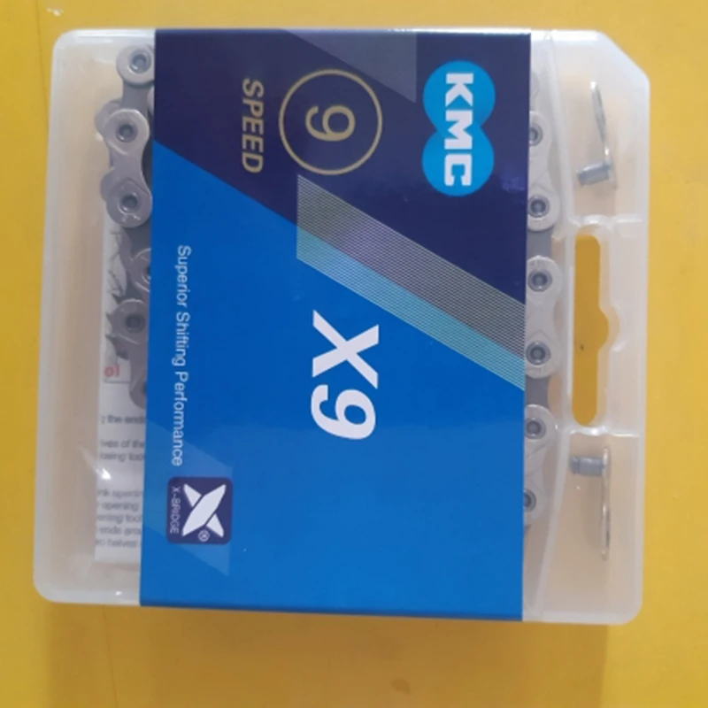 

KMC MTB Road Bike Silver Chain 118L Bicycle Chain Magic Mountain Button with Box
