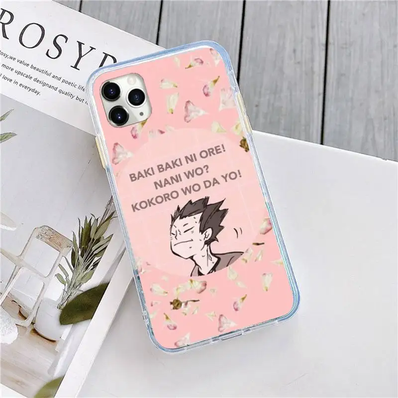 

Haikyuu Anime Tendo Satori Phone Case for iPhone 11 12 pro XS MAX 8 7 6 6S Plus X 5S SE 2020 XR