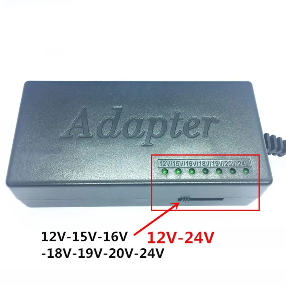 ЕС/США/Великобритания/AU Plug 96 Вт многофункциональный адаптер питания ноутбука 12-24 в универсальное Регулируемое напряжение зарядное устройство для ноутбука Замена