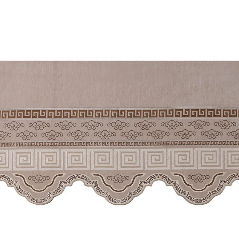 Бежевый/синий Римский скандинавский балдахин занавеска ткань синель жаккард