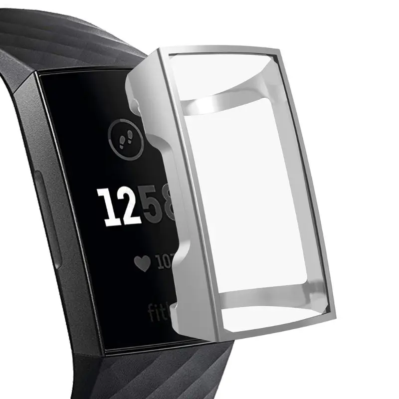 Силиконовый чехол для Fit bit Charge 4/3 Band TPU Защитная рамка Fitbit Charge3/4 защитный Замена