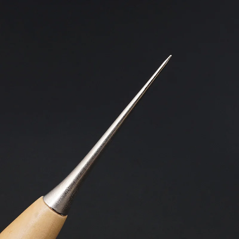 DIY гаджет буковая Шило круглая кожа Ститч ручка игловое колесо шило Буровое