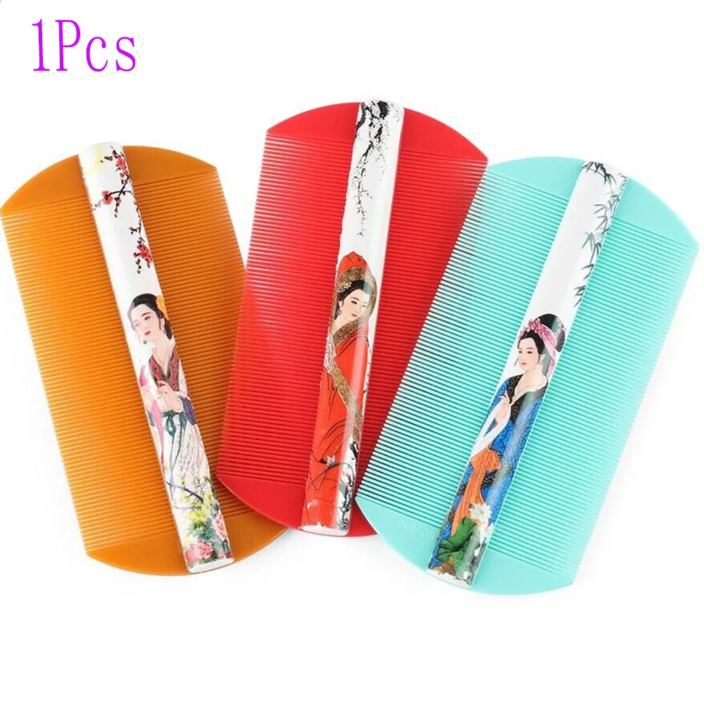 Тонкая зубная черная пластиковая стальная игольчатая расческа Парикмахерская