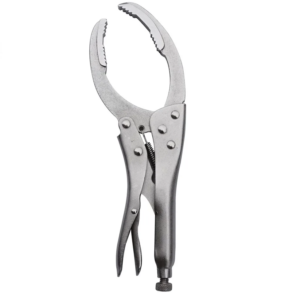 

9.5 Inch Durable Chrome-Plated Drop Forged Steel Width Mouth Oil Filter Locking Pliers