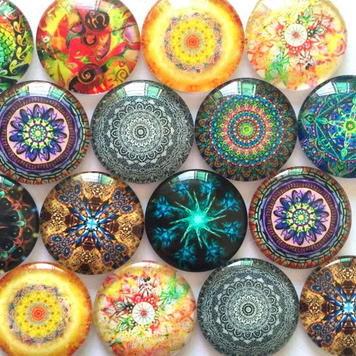 ZEROUP стеклянный кабошон 20 мм 25 мм Смешанные узоры Круглый Фото подходит Камея База Установка поставки для ювелирных изделий Аксессуары 10 шт. TP-009 - Цвет: Серебристый
