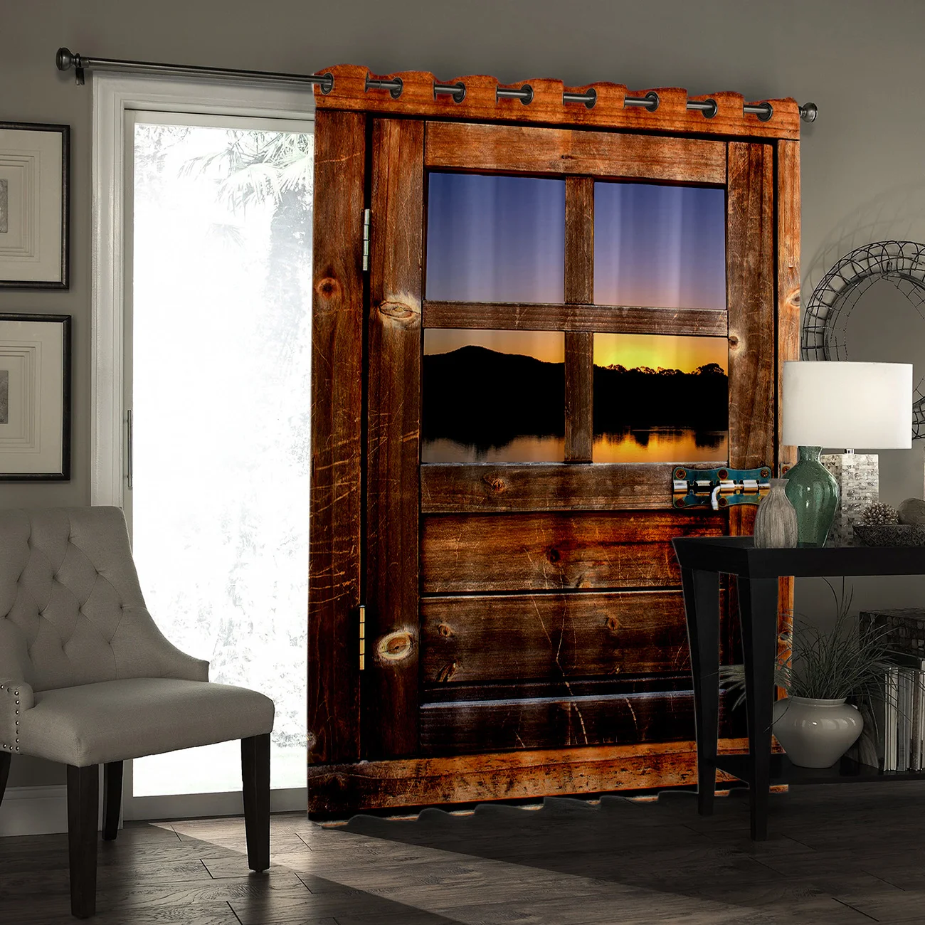 Деревянные оконные шторы с дощатыми дверями декор для ванной комнаты Детские