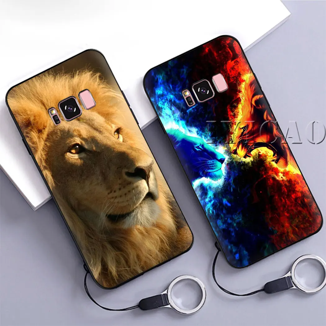 IYICAO Тигр Лев Мягкий силиконовый чехол для samsung S6 S7 S8 Edge S9 S10 Plus S10e телефона - купить