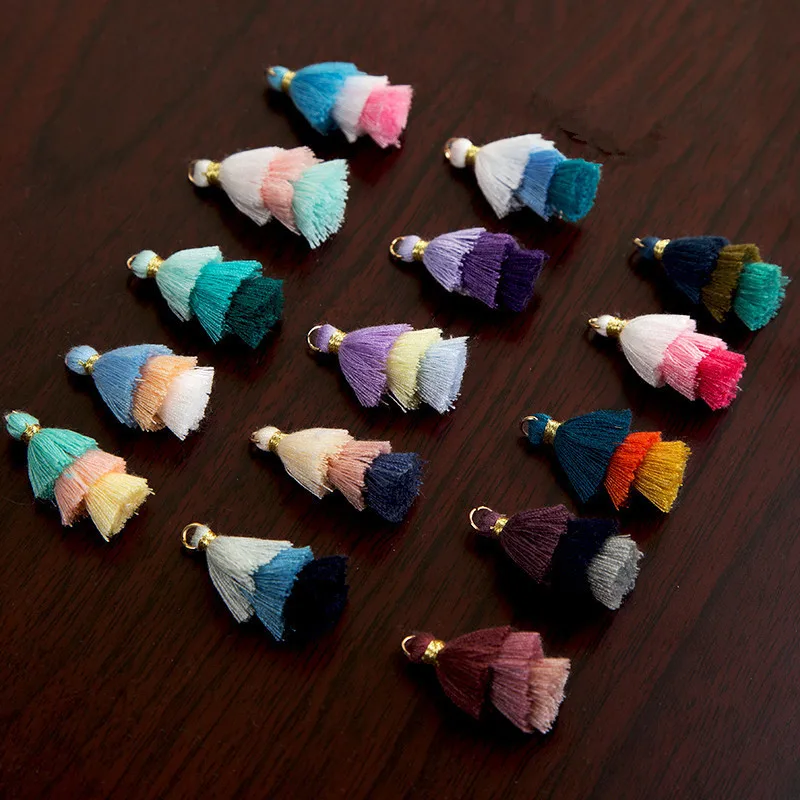 6 шт. хлопковые шнуры трехслойная ткань кисточки аксессуары для браслетов