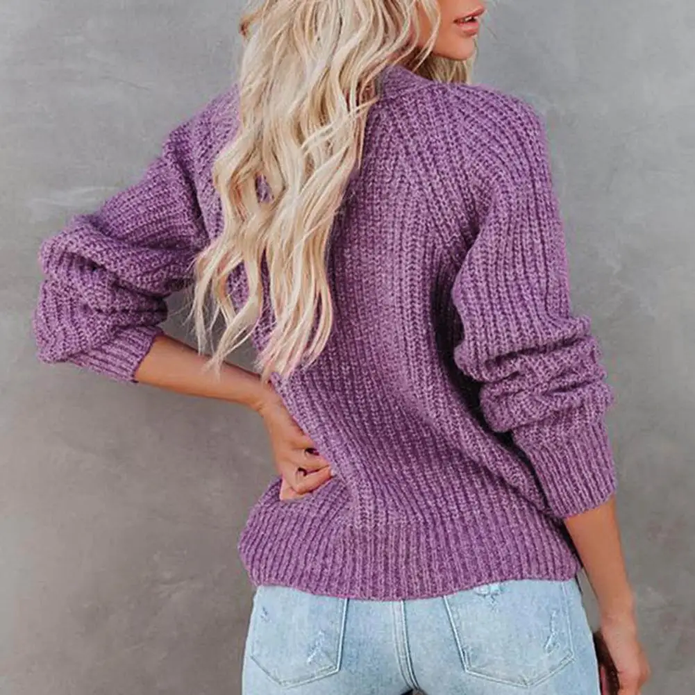 

Sweater Stylish Pockets Elastic Knitted Loose All Match Autumn Sweater for Dating Spring Sweater Autumn Sweater