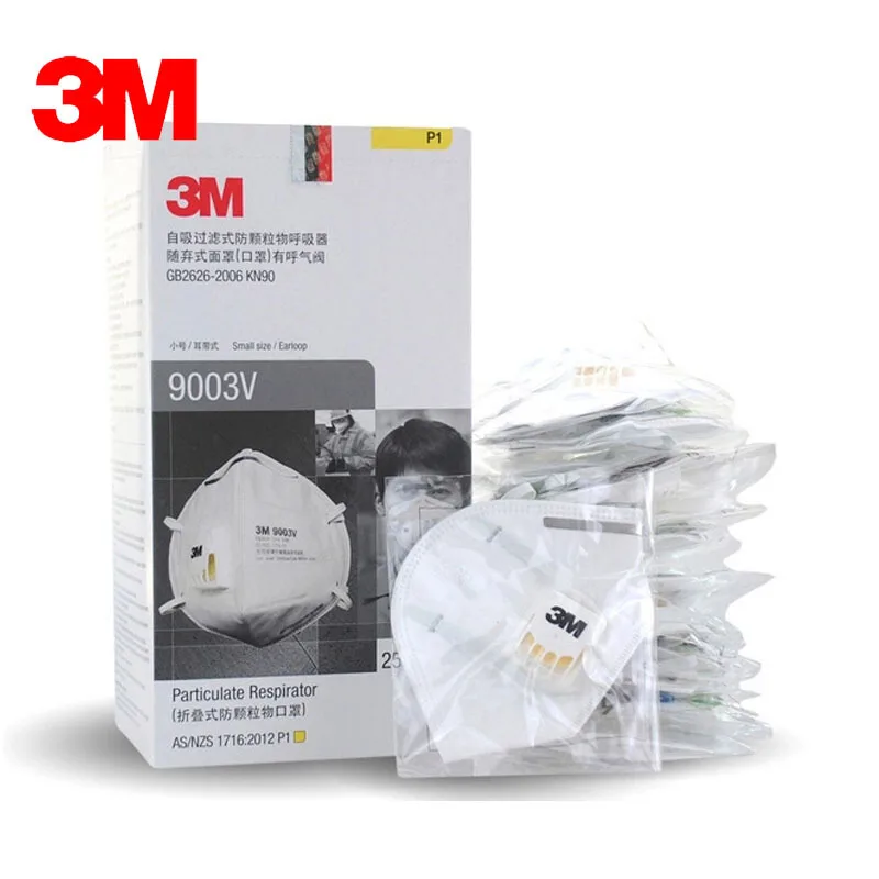 KN90 3M 9003V Mouth Mask Children Kid Masks Safety Disposable Individual Package Valve Filter Face Child for Kids | Красота и