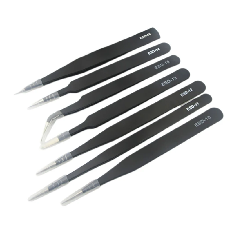

Durable Sturdy Precision Tweezers Set for Electronics Repair Soldering