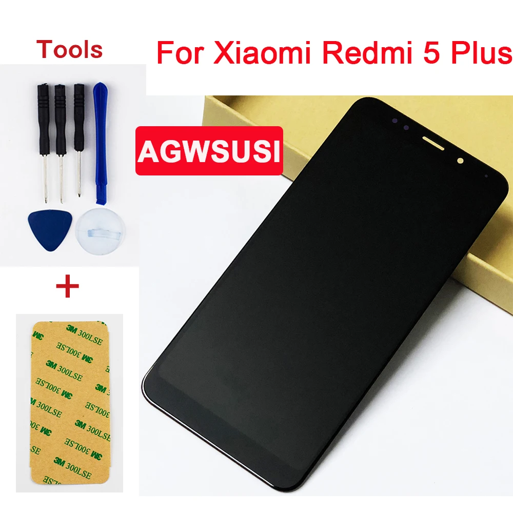 ЖК дисплей для Xiaomi Redmi 5 Plus сенсорный экран дигитайзер Сенсорное стекло панель