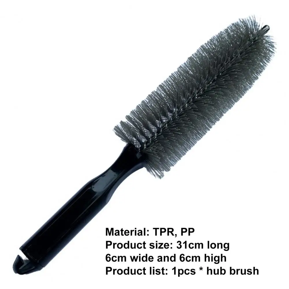 

Wheel Brush Ergonomic Wear Resistant TPR Rim Scrubber Cleaner Dust Remover for Car Cleaning Care Tool
