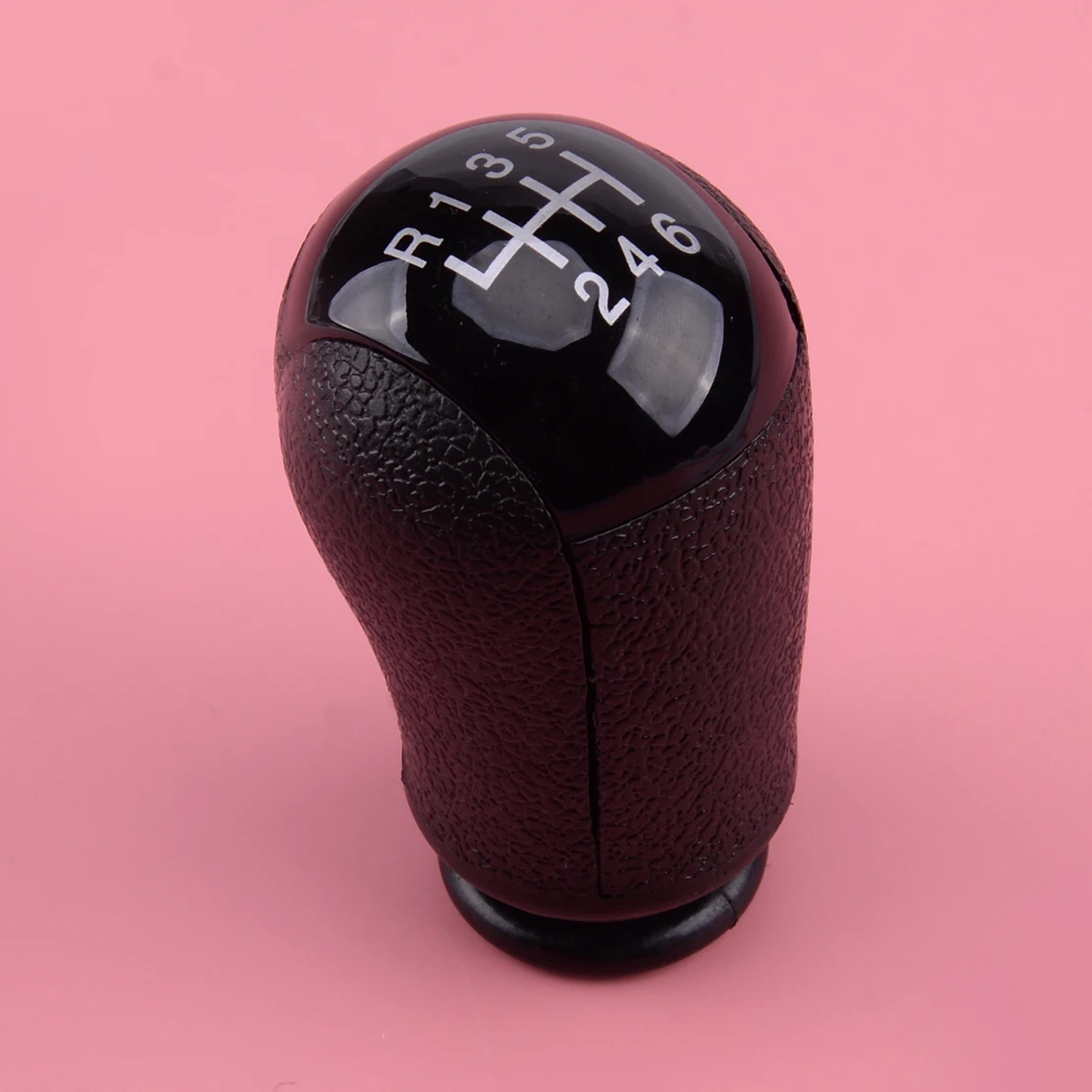 Черный 6 скоростей ручной рычаг переключения передач регулятор уровня головка ABS