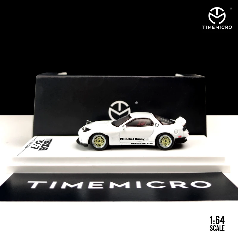 

TimeMicro 1:64 Mazda RX7 Pandem Rocket Bunny White Diecast Model Car