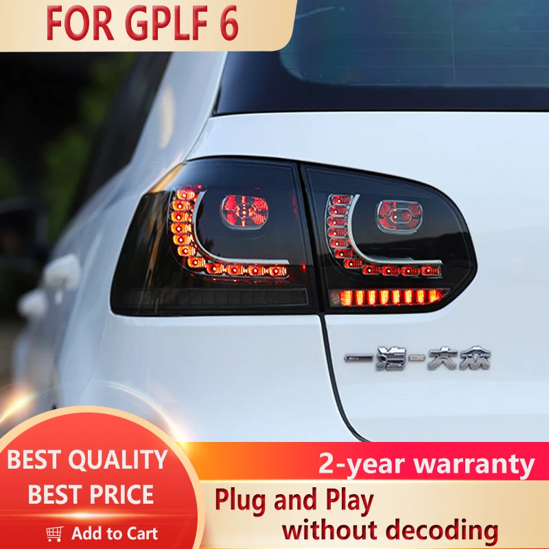 

Задние фонари для VW Golf 6 2010-2013 Golf6 R20, задняя лампа светодиодный DRL, динамический сигнал, тормоз, задние автомобильные аксессуары