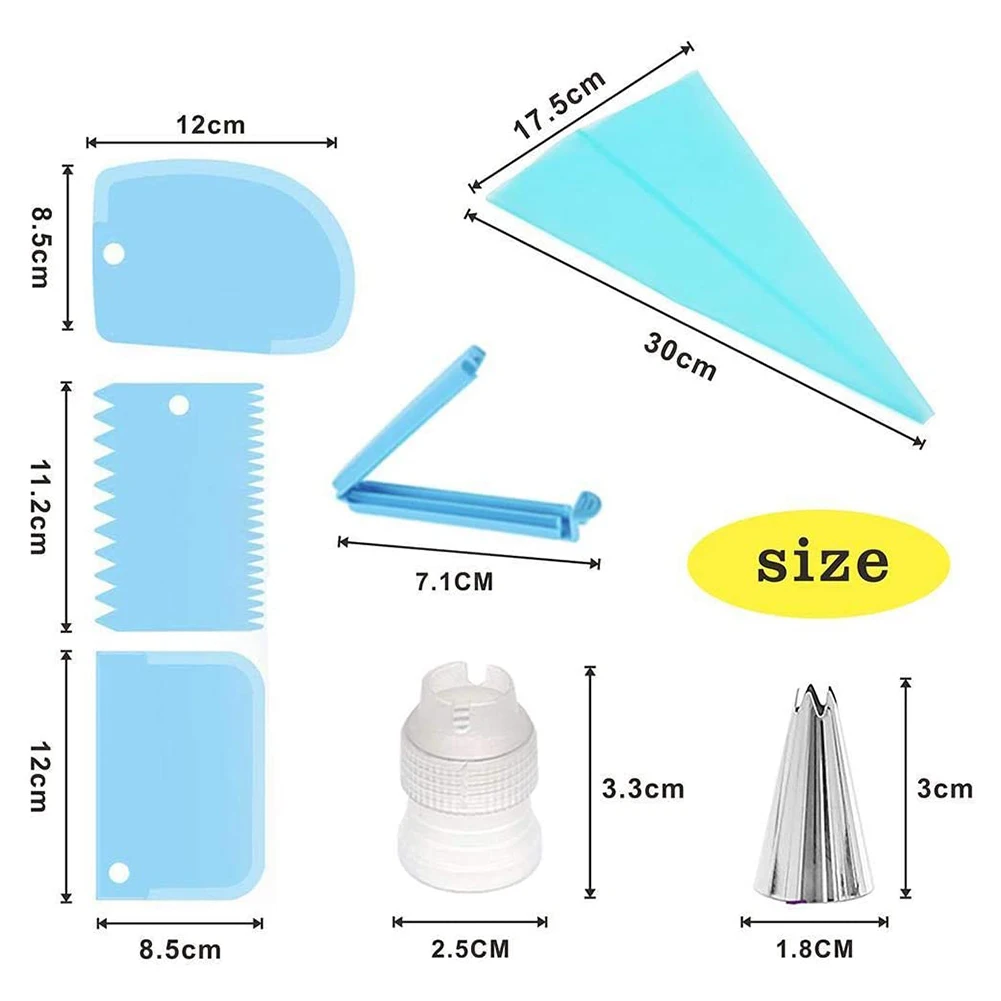 Набор насадок для кондитерского мешка 14 шт./компл. многоразовые |