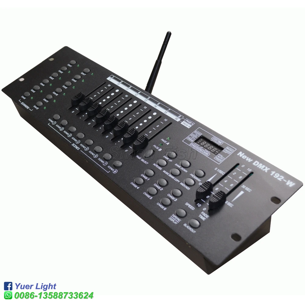 Высокое качество 2,4G беспроводной dmx-контроллер 192-W DMX консоль для светодиодный Par движущаяся головка диджейский прожектор контроллер освещение на сцену