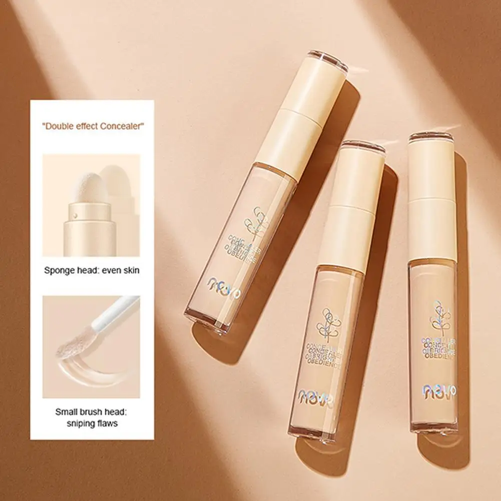 

NOVO Double-Head Concealer Facial Professional Cosmetics Cover Spots Acne Marks Dark Circles Freckles Natual Face Makeup Tool N3