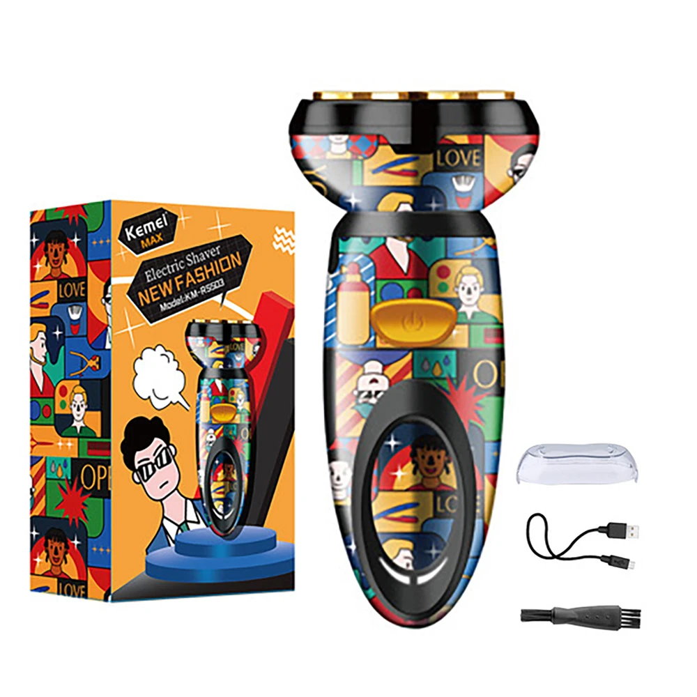 Бритва Мужская аккумуляторная с USB-портом и триммером для бороды | Бытовая