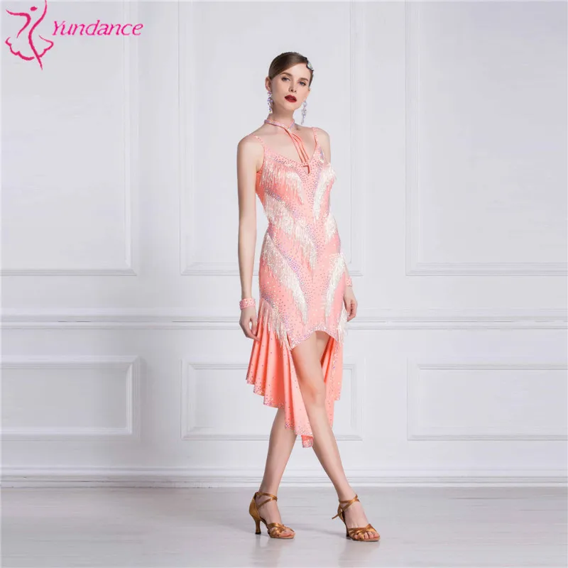 Женское платье для конкурсов латиноамериканских танцев Дешевое на заказ - купить