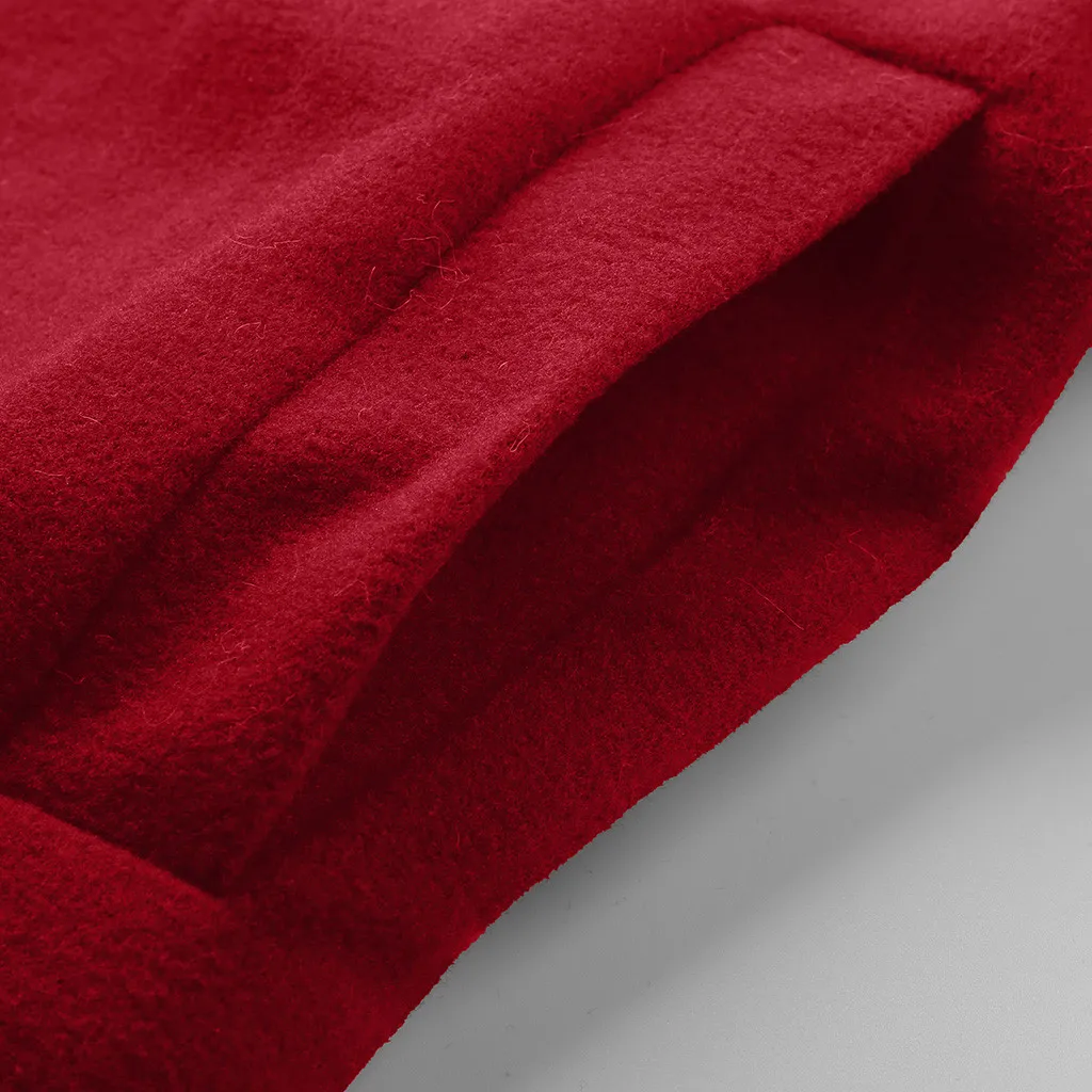 JAYCOSIN зимние теплые элегантные женские пальто Модные базовые Топы отложной воротник шерстяное длинное пальто с воротником Женское пальто 90