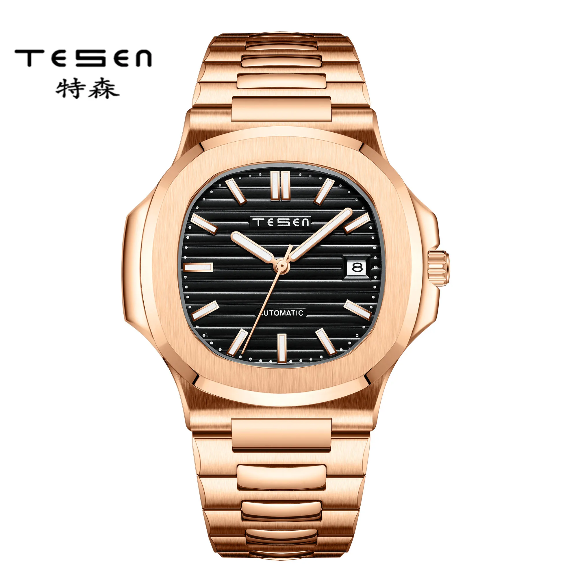 Мужские механические часы TESEN DESIGN роскошные брендовые автоматические в стиле