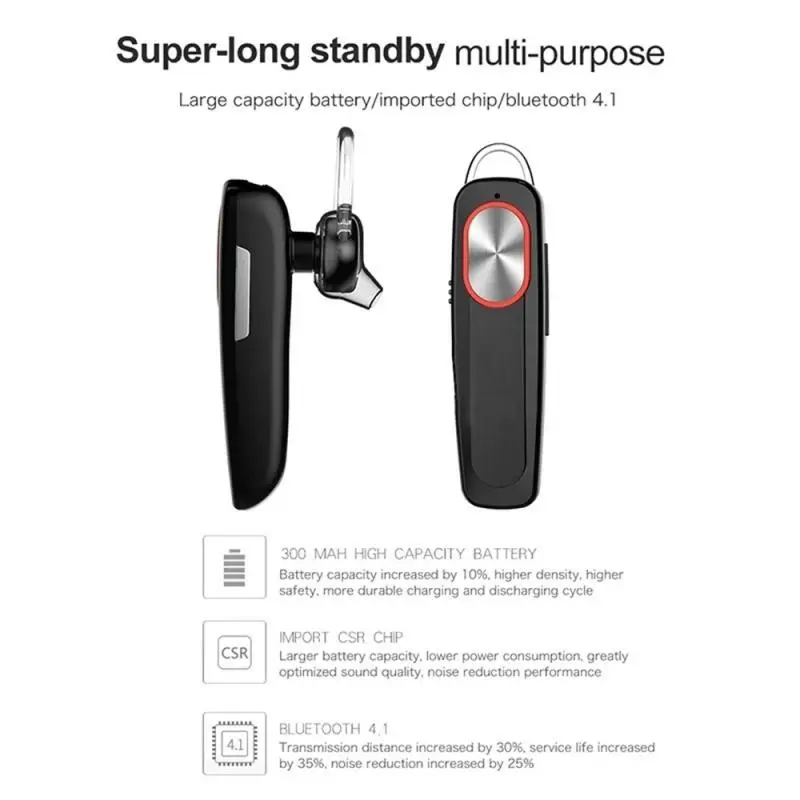 Bluetooth-совместимые беспроводные наушники шумоподавляющие подвесные для Samsung IPhone |