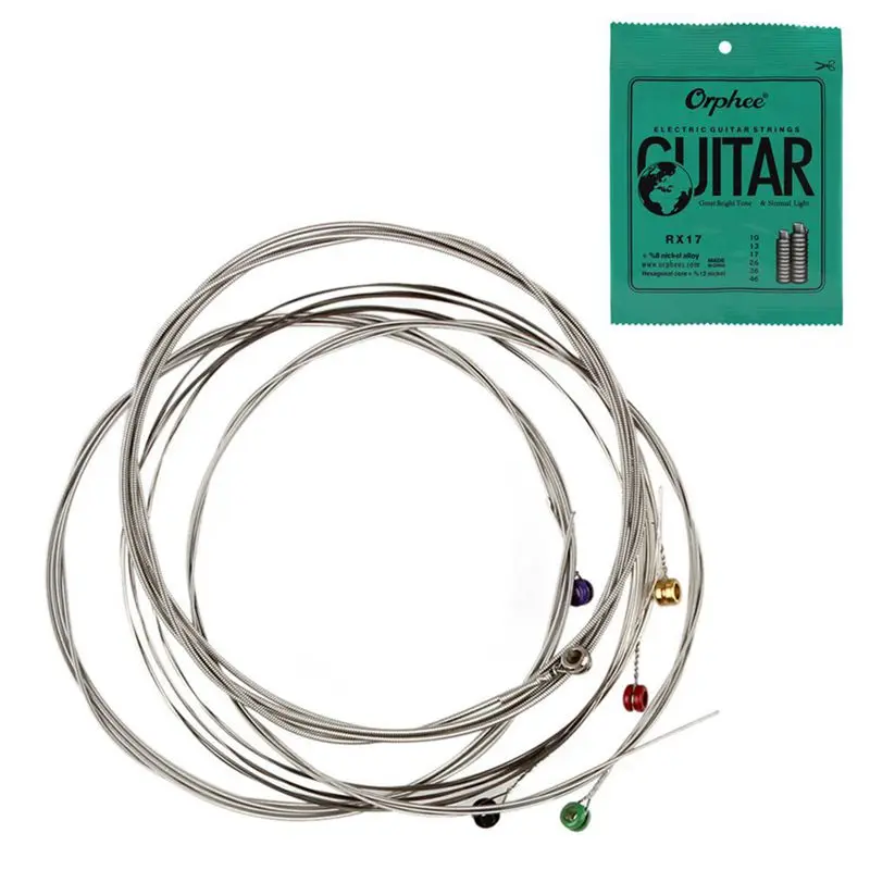 Orphee 6 шт./компл. электрогитара набор струн нить из никелевого сплава супер