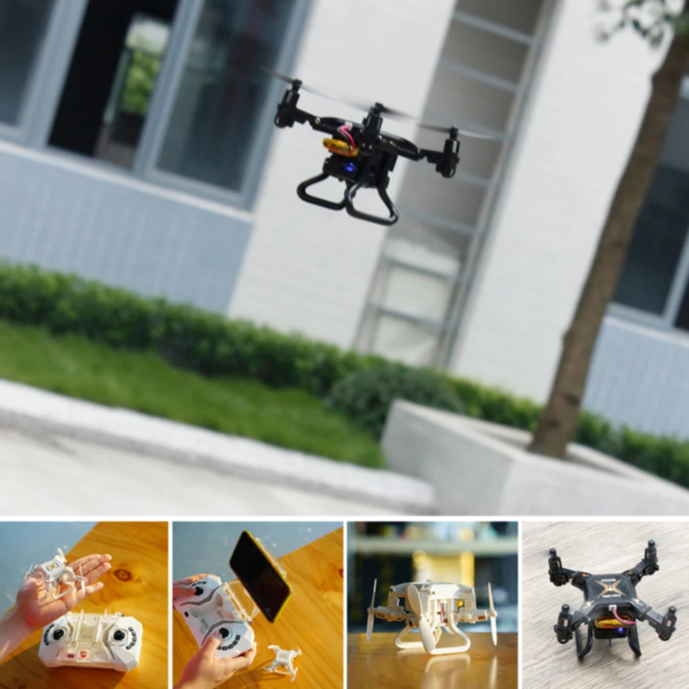 

Headless Mode 4CH 6-Axis Foldable WIFI FPV 3D-Flip With Camera One Key Return 127W 2.4G Gyro RC Drone
