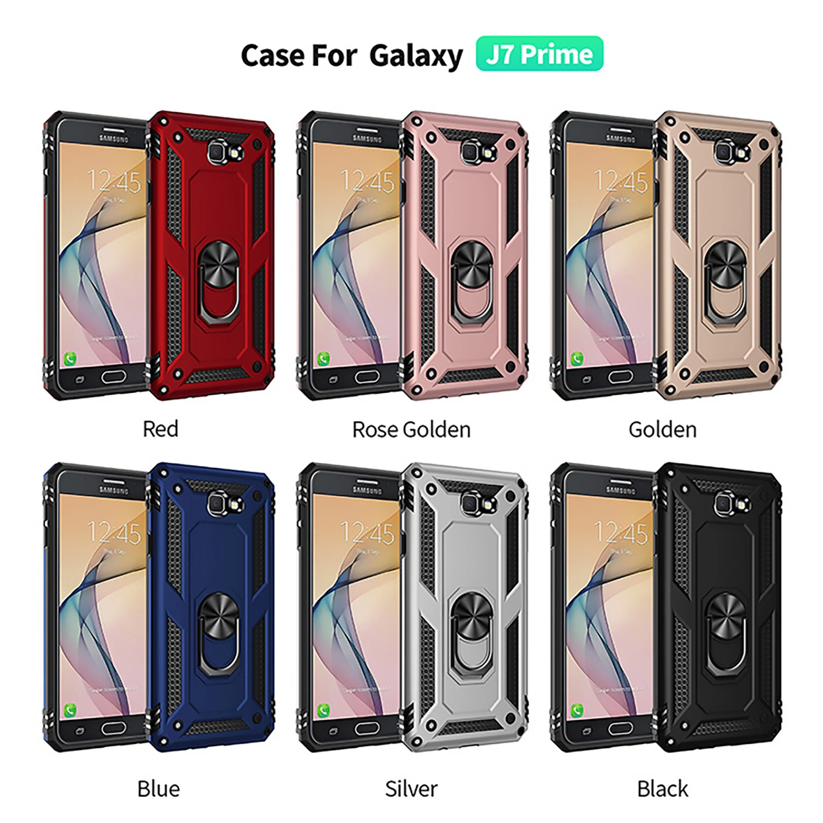 

Bracket Magnetic Protect Hard Shell For Samsung Galaxy Phones Case Cover S10 S10E S10Plus S9Plus S8 S8Plus S7 S7edge S6 S6edge