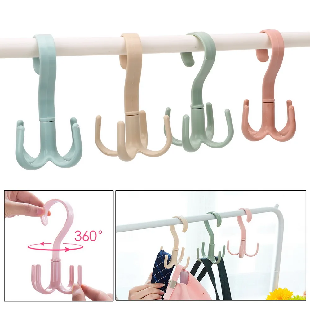 

1pc Handbag Bag Holder Space Saving Hanger Cabinets Clothes Rack 360 Degree Rotation Shoes Belt Scarf Hanging Rack