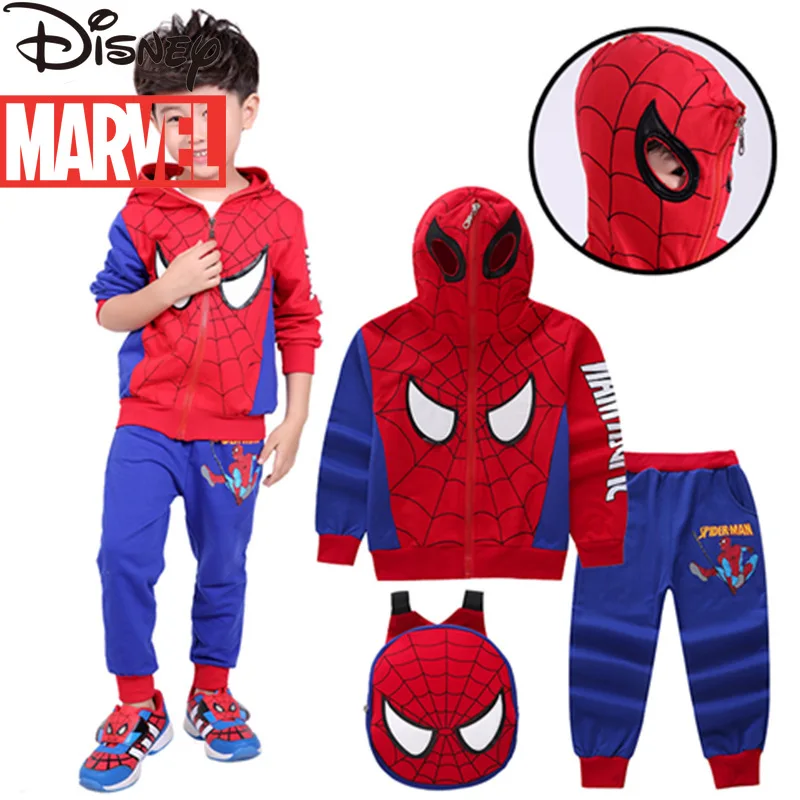 

Marvel Spider-Man Boys' Suits Spring and Autumn Clothes War Clothes Children's Jackets Big Kids' Children's Suits boys clothes