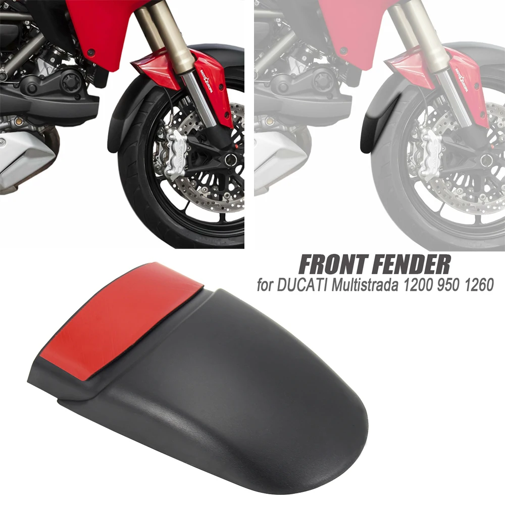 

For DUCATI MULTISTRADA 1200 950 1260 Motorcycle Front Fender Mudguard Rear Extender Extension