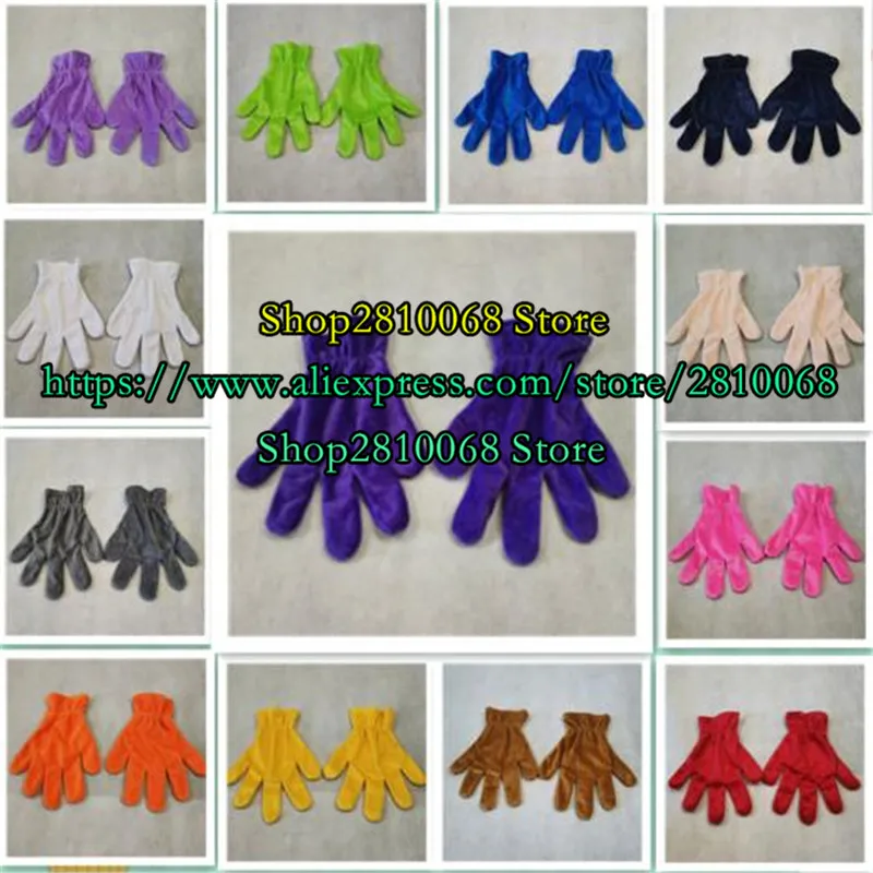 32 цвета перчатки-талисманы для косплея игры вечеринки Пасхи Хэллоуина карнавала