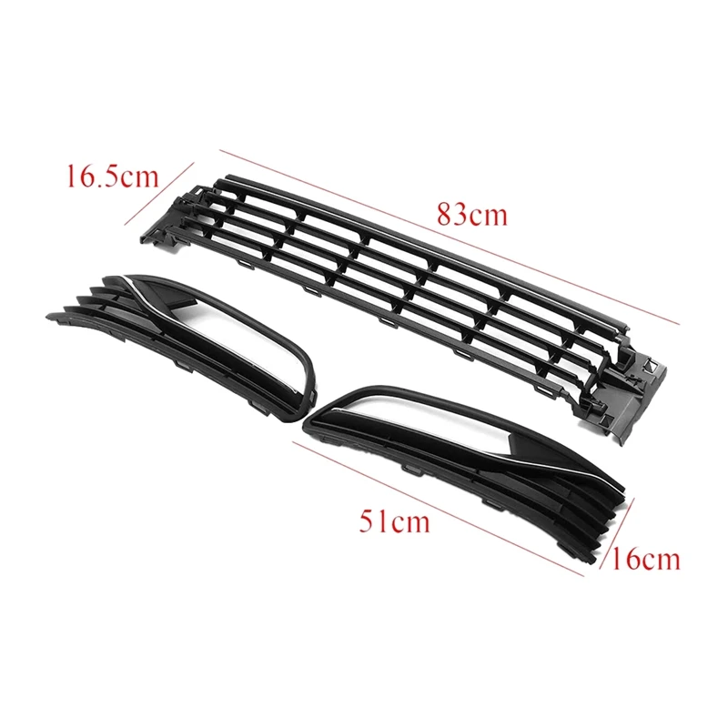 Car Front Bumper Lower Centre Grille Cover Fog Light Trim For-Polo 2014-2017 6R0853677A9B9 | Автомобили и мотоциклы