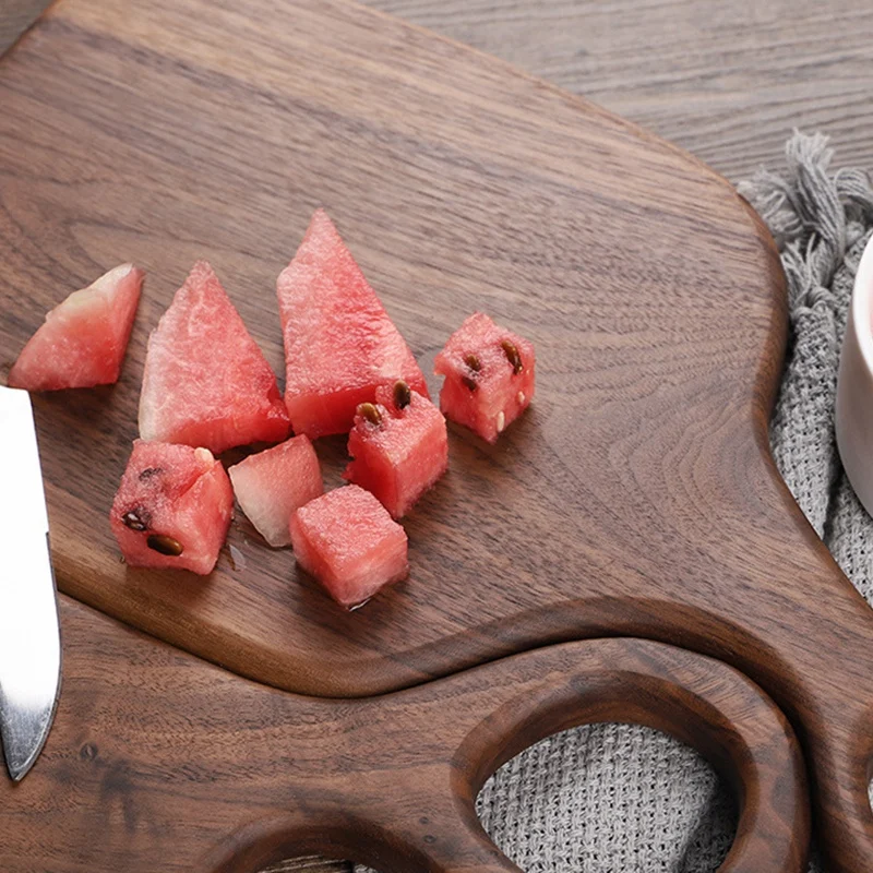 

Black Walnut Wood Cutting Board Creative Whole Tray Fruit Chopping
