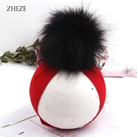 2 22 new arrival winter faux fur ball wide bullet fabric baby headband textured head wrap handmade hair accessories wholesale
