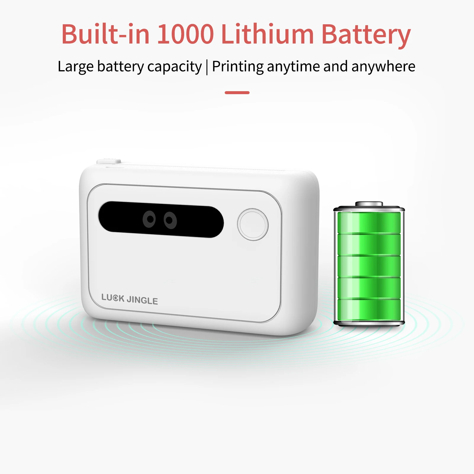 Карманный мини принтер для фотографий портативный термопринтер 203DPI