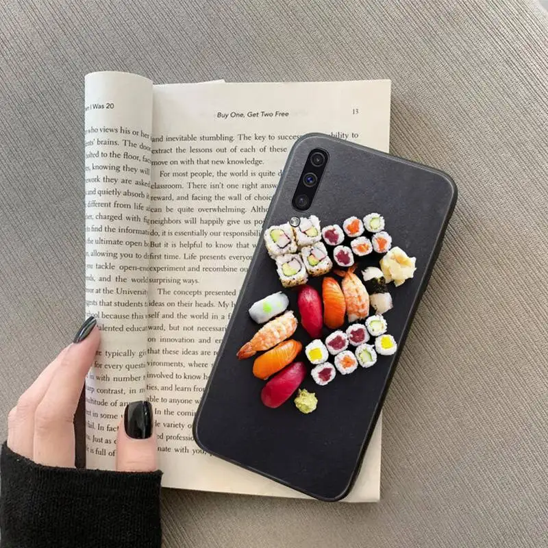 

Japanese cuisine Sushi food Phone Case For Samsung galaxy S 7 8 9 10 20 edge A 6 10 20 30 50 51 70 note 10 plus