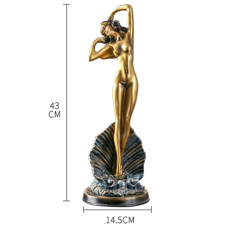 

European and American style mermaid creative home living room wine cabinet study bedroom soft decoration crafts ornaments