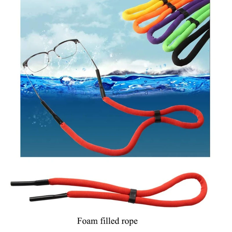 

Diving Eyeglass Strap Sunglasses String Holder Glasses Lanyard Chain for Men Women Adjustable Eyewear Retainer Cord 6 Colors