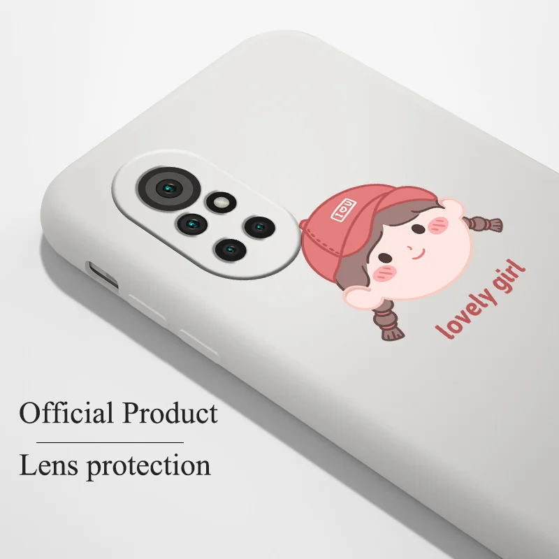 

Boy Avatar Phone Case For Huawei Nova8 8Pro 8SE Nova 7 7Pro 7SE 6 6se 5 5Pro 5Z 5I 5Ipro 5T 4 4E Liquid Silicone Cover