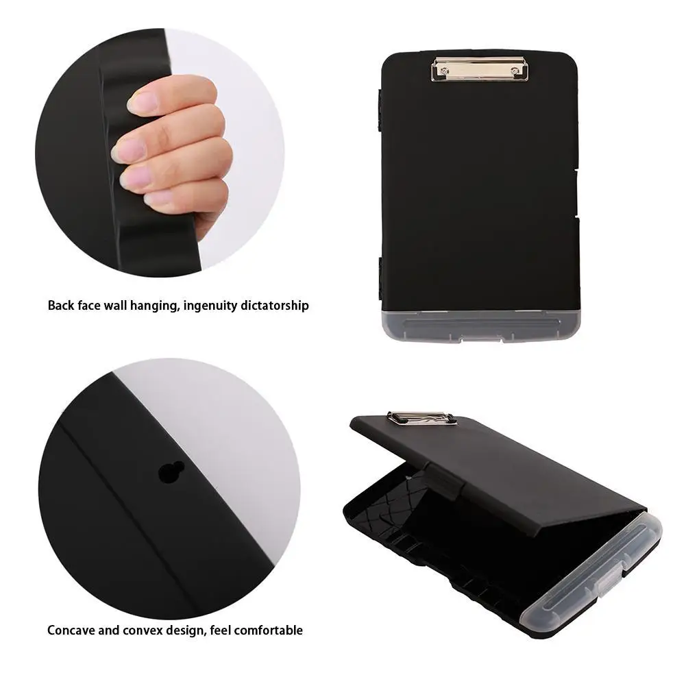 

One Piece Multifunctional Wordpad File Folder Writing Box Desktop Storage Pen Slot Organizer Box Stationery with Board Stor D5W9