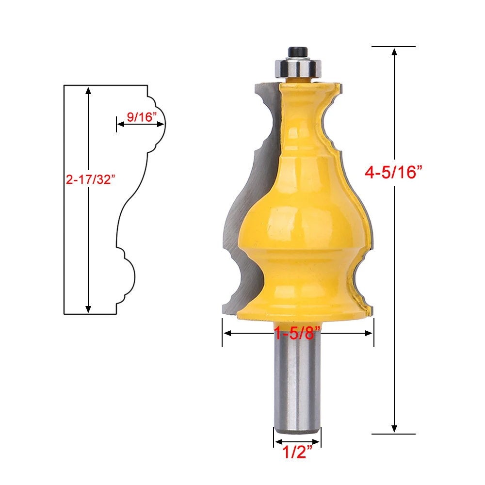 1 шт. фреза для работ по дереву 1/2 дюйма | Инструменты