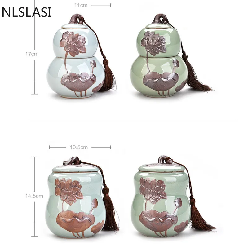 

Chinese Ceramic Tea Cans Creative Tea set Tea Set Travel Portable Sealing Cans Household Tea Set Accessories NLSLASI