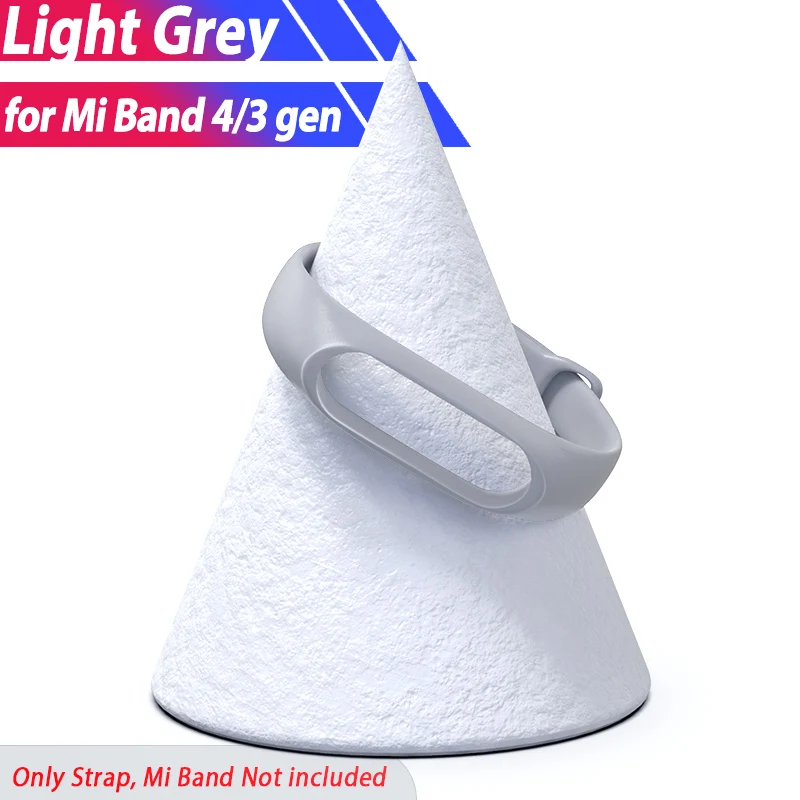 Grey Камуфляжный ремешок для Xiaomi mi 4 браслет mi Band 4 ремешок mi band 4 My Band 3 4 Correa Camuflaje Pulsera браслет Band 3 - Цвет: Grey