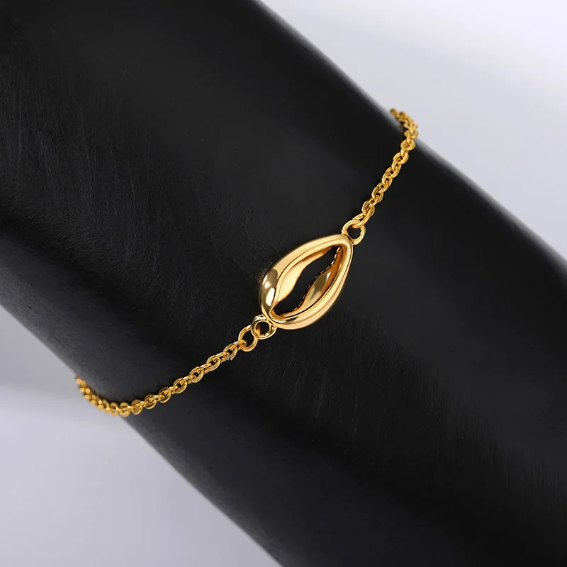 Женский браслет с цепочкой в виде ракушек богемном стиле пляжные ювелирные