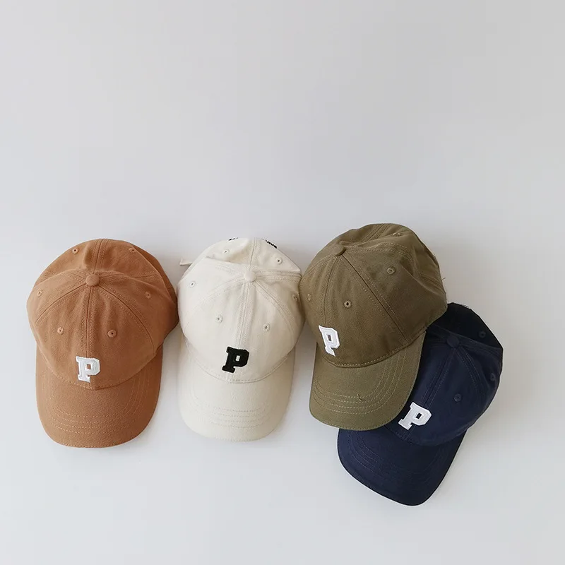 Детские бейсболки однотонные для мальчиков и девочек Кепка в стиле хип-хоп с