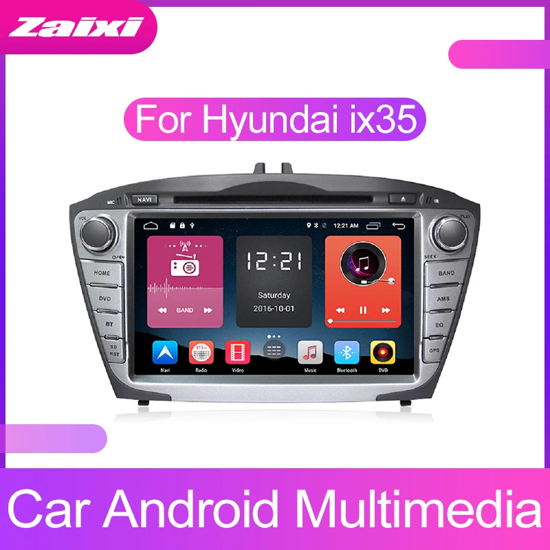 

Автомобильный мультимедийный плеер ZaiXi, 2 Din, Wi-Fi, GPS-навигация, Авторадио для Hyundai ix35 2009-2015, GPS-радио, FM-карты, BT